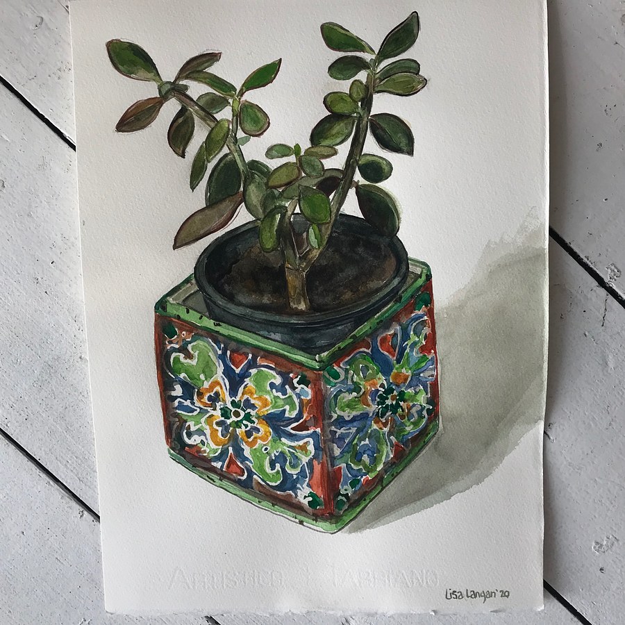 Sketchbook mixed media Artwork by Lisa Langan