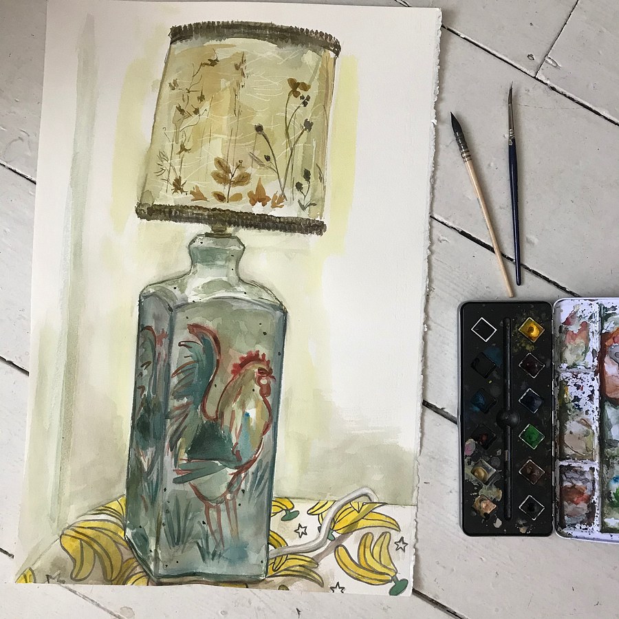 Sketchbook mixed media Artwork by Lisa Langan