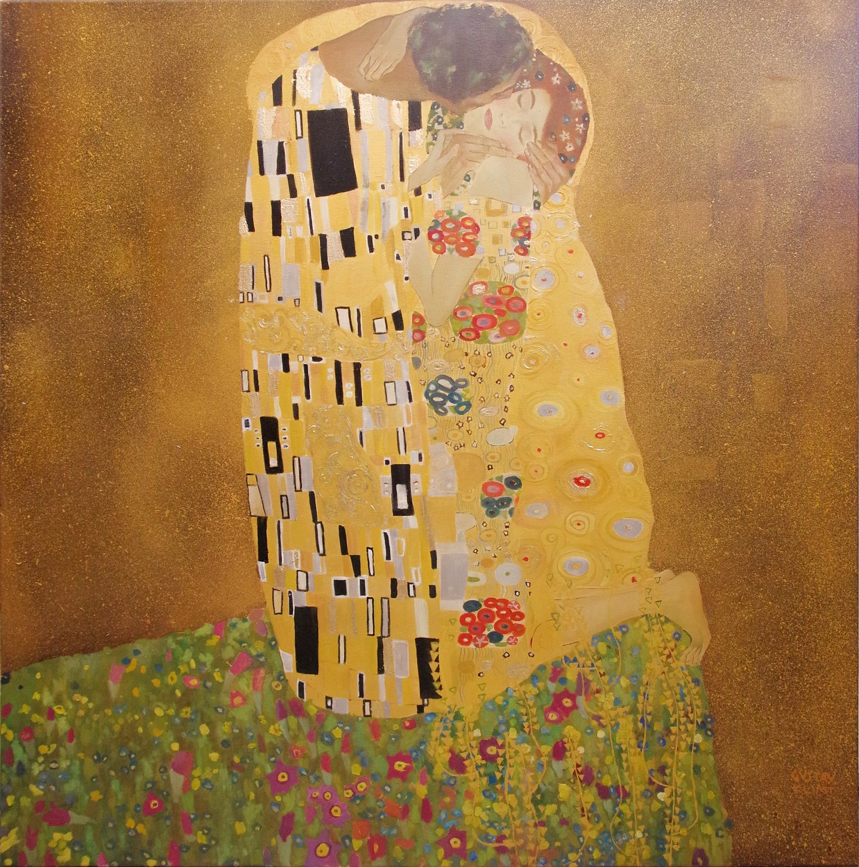 Gustav Klimt ,,Pocałunek"