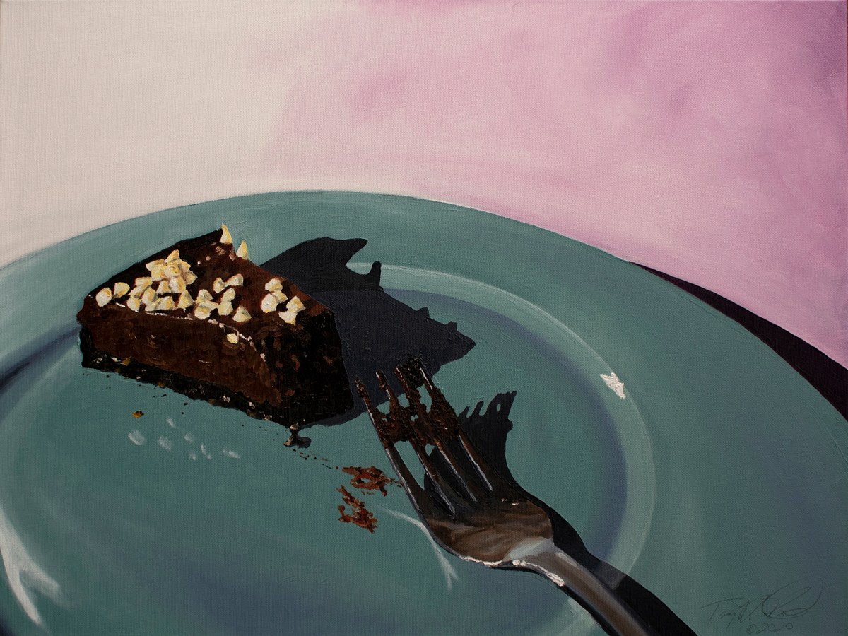 The Last Piece of Triple Chocolate Cheesecake