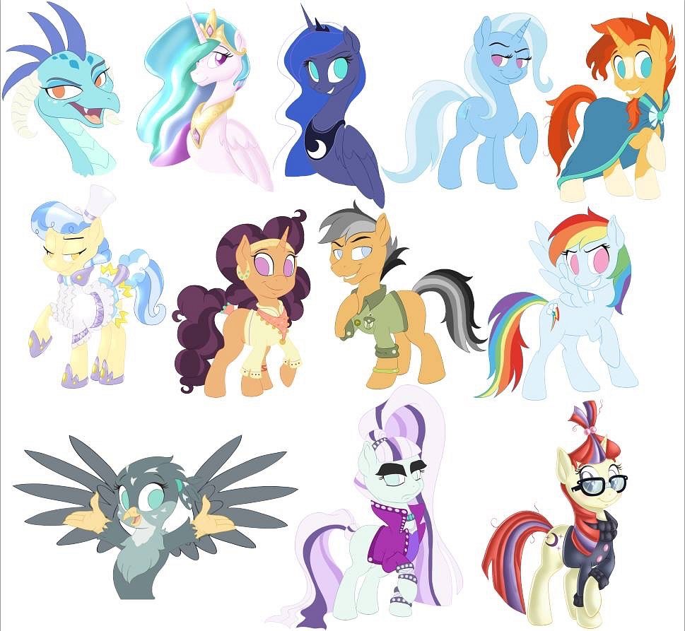 Ponies and Friends