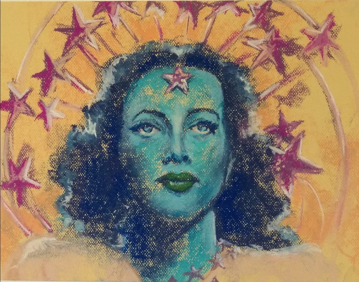 Hedy Lamarr in Blue