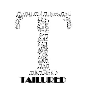 T musical note letter logo