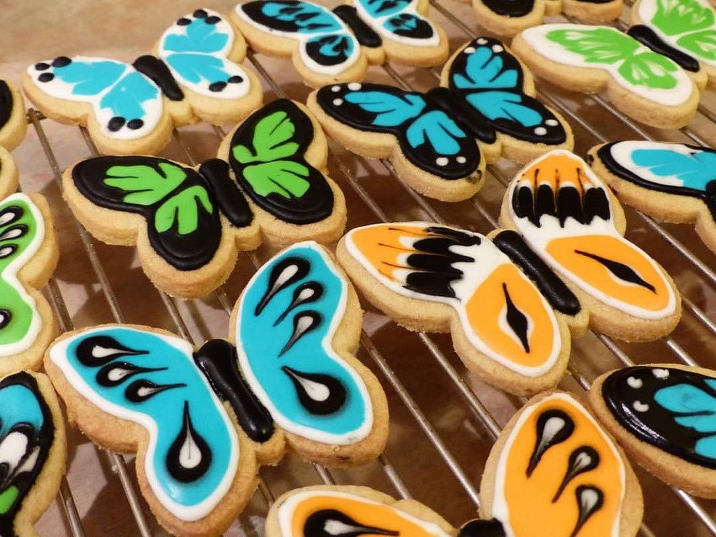 Butterfly sugar cookies