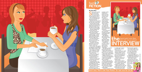 Illustration for that's life! Fast Fiction Page (right)