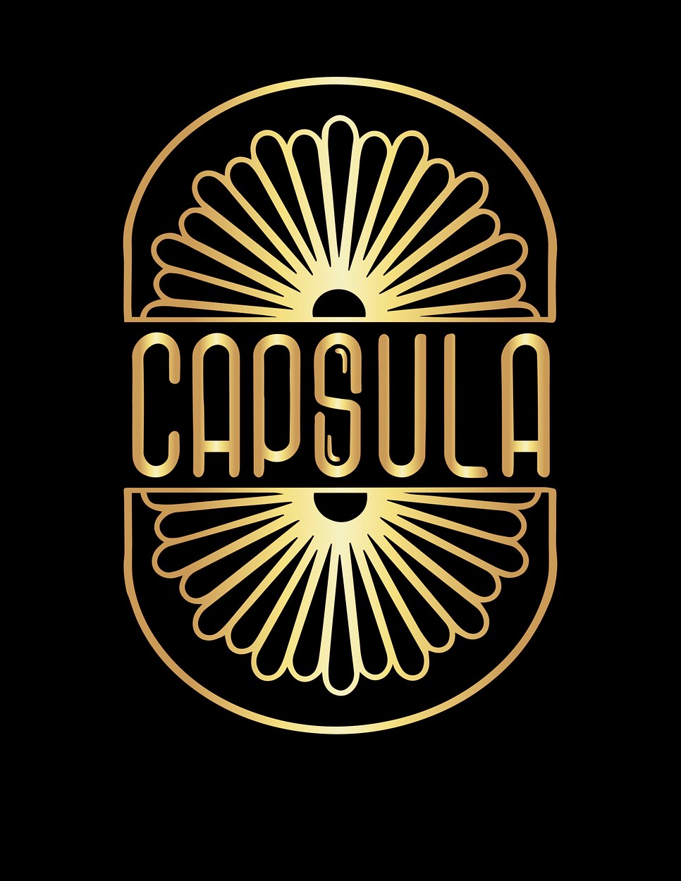 Capsula Logo Black & Gold