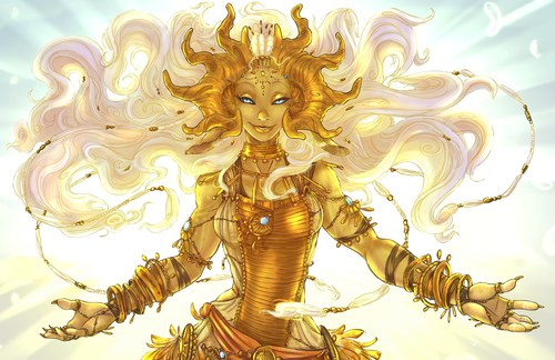 Solaris- Dragon Goddess of Light
