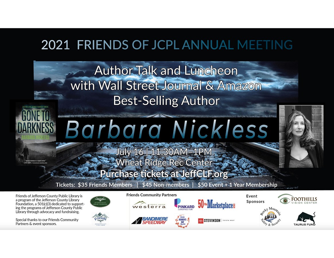 Author Talk - Barbara Nickless - Promotional Poster