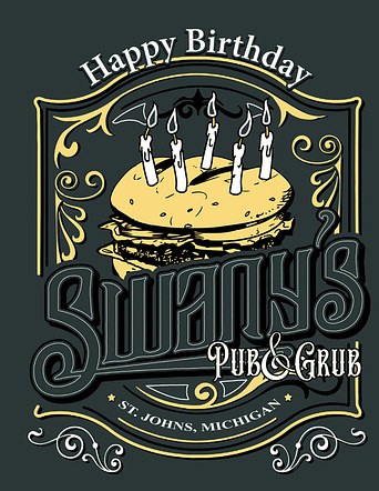 Swany's Pub & Grill Birthday Shirt