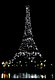 Eiffel Tower, 1 AM, Strobe Lights Shine