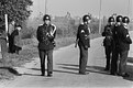 1970. Capelle aan de IJssel. Zoeken naar wapens in 'Ambonezenkamp'