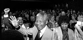 1990 Winnie en Nelson Mandela in de Meervaart, Amsterdam-Osdorp