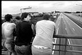 1992 Tussen Lille en Parijs  Vrachtwagenchauffeurs blokkeren de snelweg