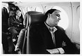 1994 1 mei, Dag van de Arbeid. PvdA-top per vliegtuig naar verkiezingsbijeenkomsten. Voorzitter Felix Rottenberg en Wim Kok