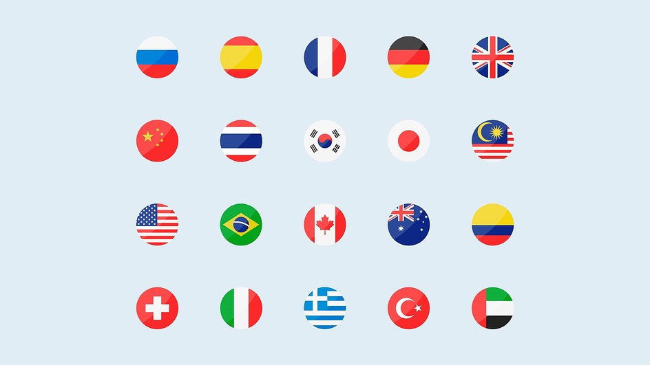 World Flags (20 Countries)