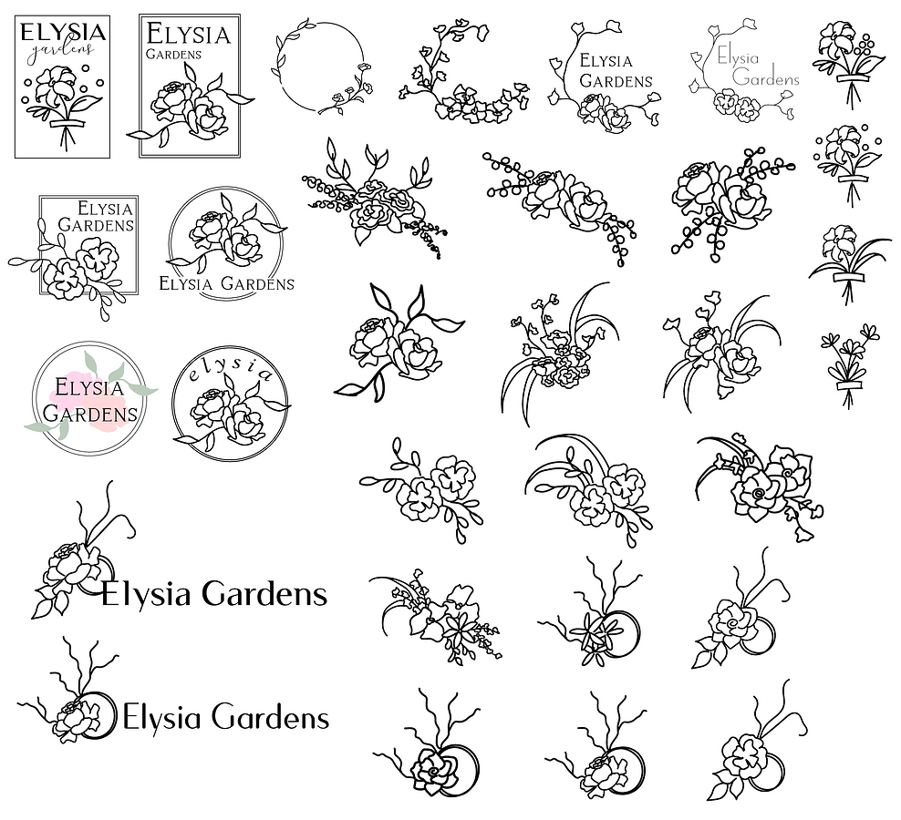 Elysia Gardens Logo Drafts