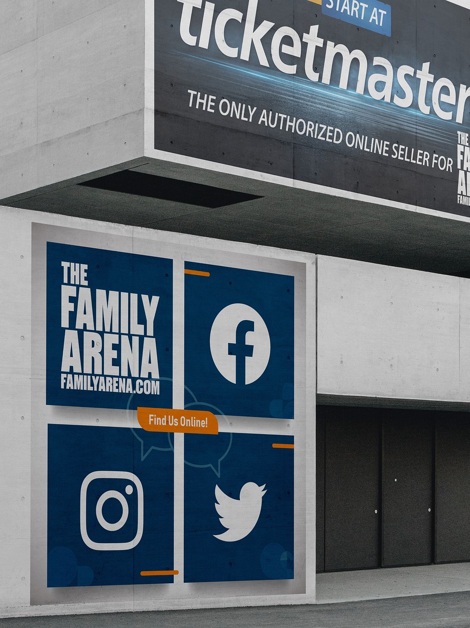 Family Arena - Social Media SIgnage
