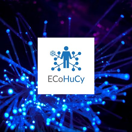 ECoHuCy - projekt badawczy Uniwersytetu Lapońskiego dot. cyberbezpieczeństwa - projekt logo