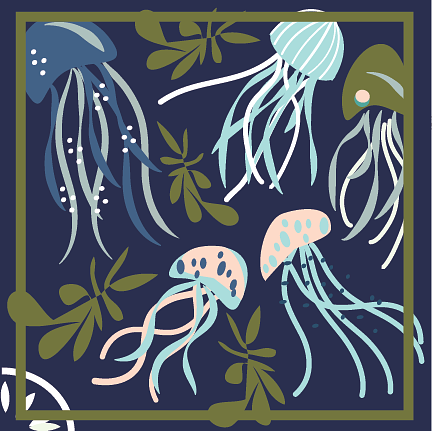 jellyfish garden dk bl crevado