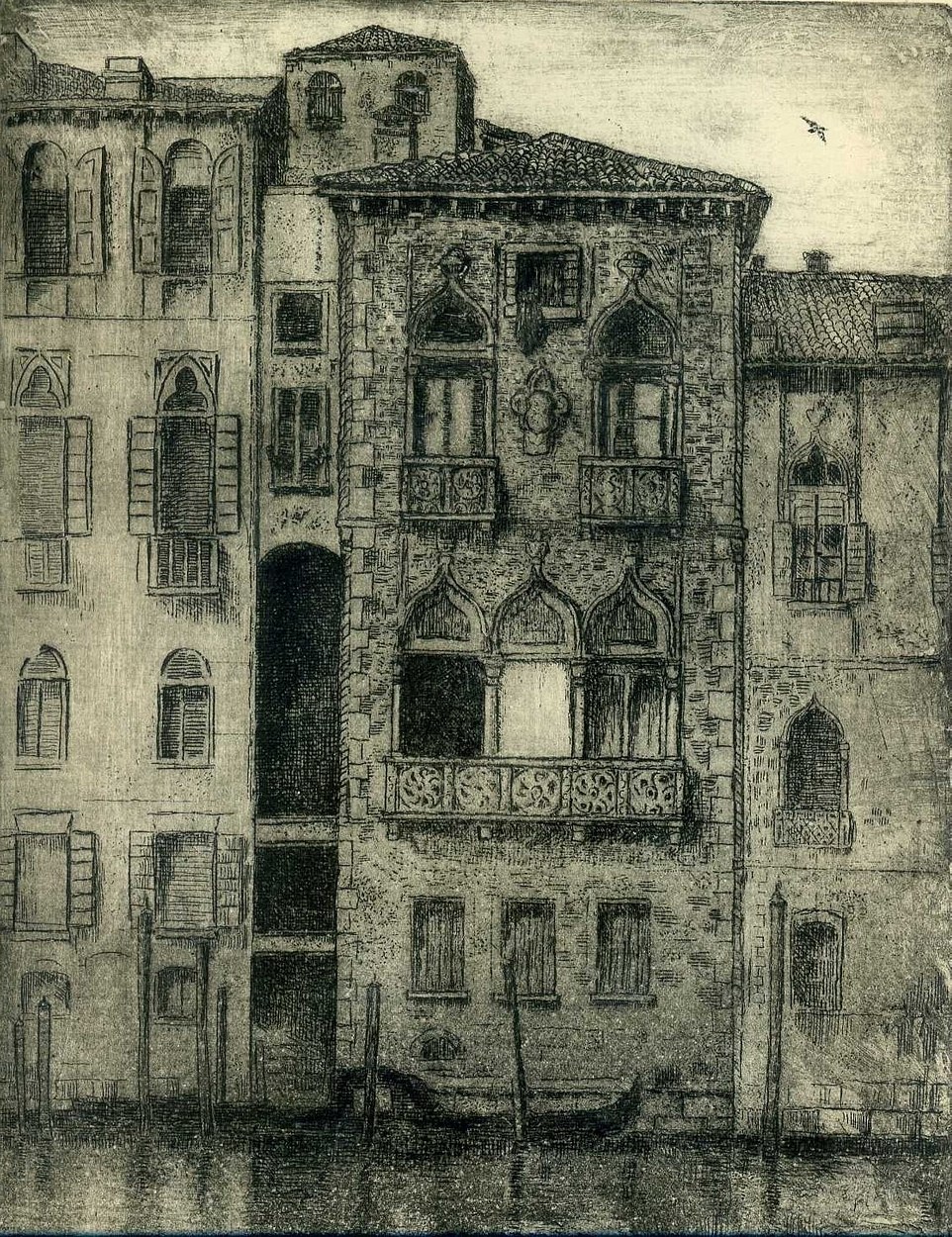 Desdemona's House, etching, image size 20 x 25 cm., edition of 30, £150