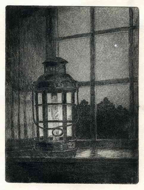 Lantern, etching, edition of 50, 20 x 25 cm (image), £150