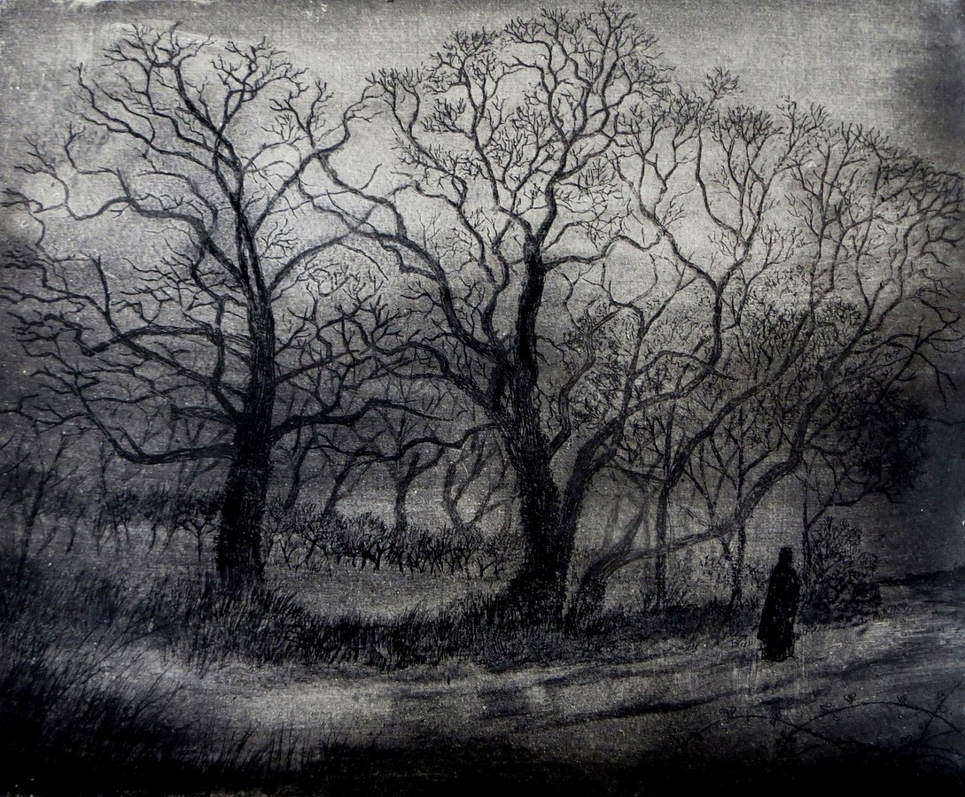 On Cary Moor, etching, edition of 50, 25 x 20 cm (image), £150