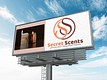 Billboard mockup for a scents candle brand
