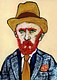 1a-Van Gogh con sombrero ocre.