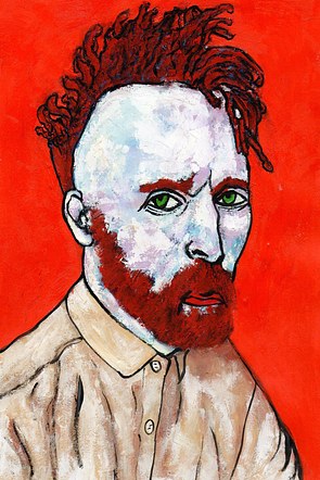 33- Van Gogh con rastas.