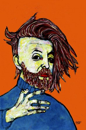 27-Egon Schiele con pelo largo.