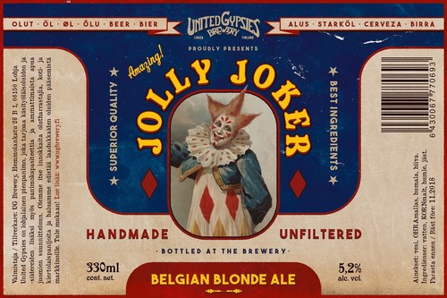 Jolly Joker beer label