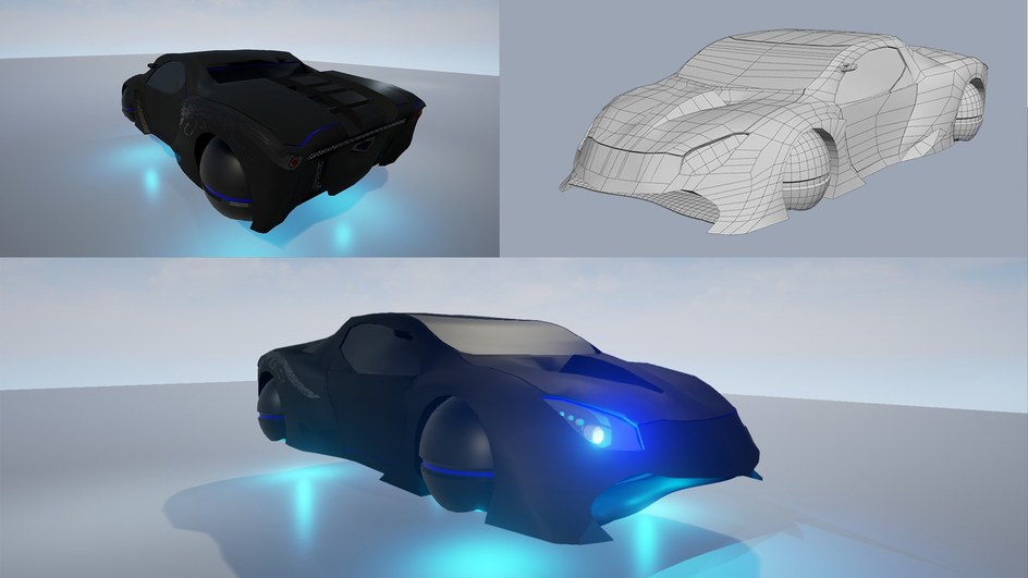 Vehicle Concept (UE4 Rendered)