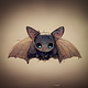 Blue Eyed Bat Digital Sketch - AI