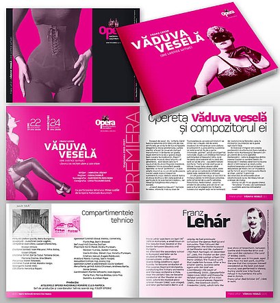 Brochure for a show of the Opera House in Cluj.