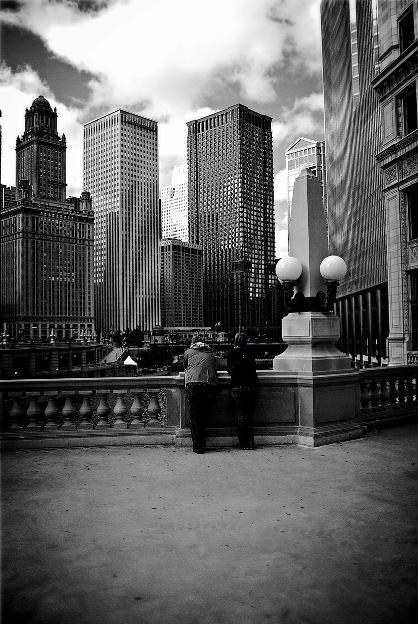 People and Skyscrapers - City of Chicago