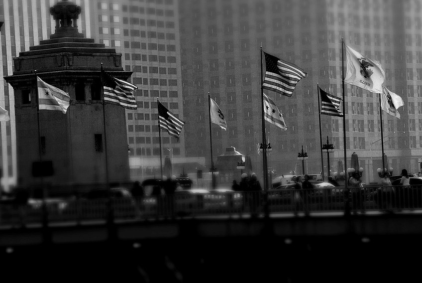 Chicago Wind - Black and White