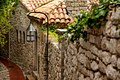 10117-Alley with old lamp - Eze, France