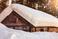 10154-Winter Chalet covered in snow in Otztal, Austria