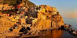 10136-Sunset at Manarola, Cinque Terre, Italy
