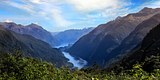 10250-New Zealand Fiordland view to Doubtful Sound
