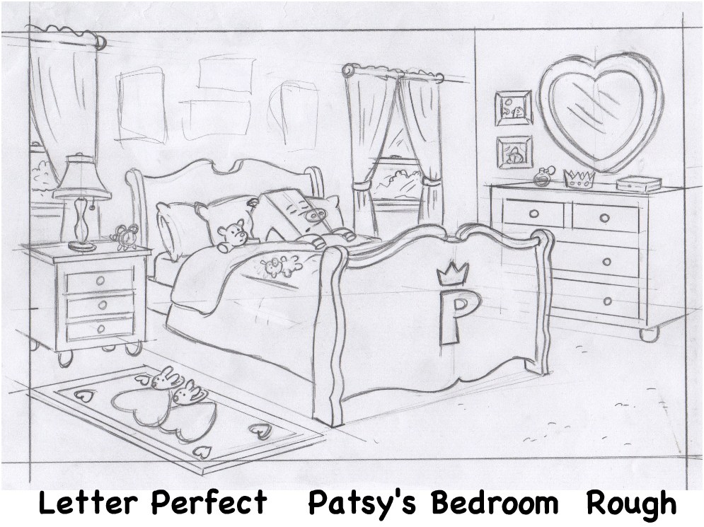 Rough Background -  Patsy's Bedroom