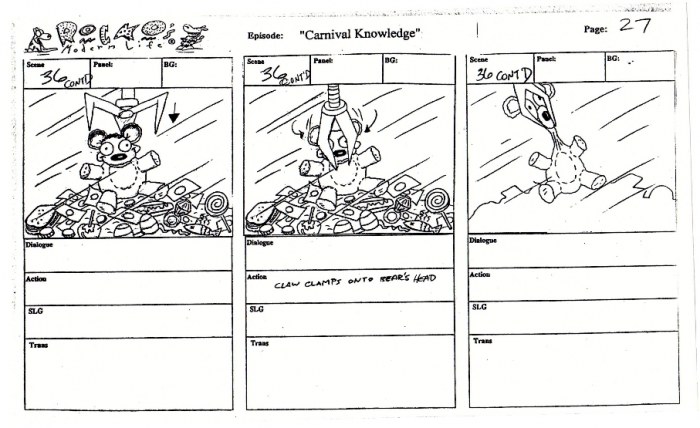 Storyboard Revisions and Boards - Bev Chapman - Animation Artist