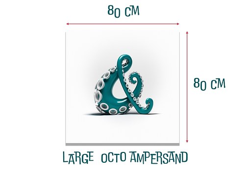 Green Octo Ampersand print (Large)