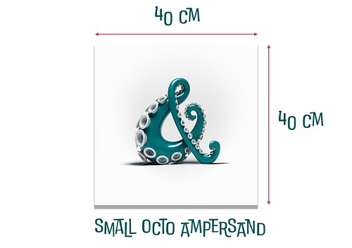 Green Octo Ampersand print (small)