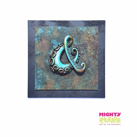 Rusty blue  Baby Octopus Ampersand