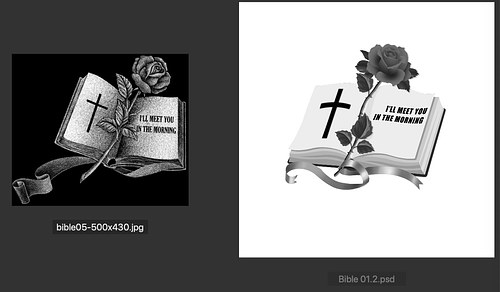 Digital Design Work Example (Found and Recreation)