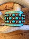 Vintage Zuni turquoise and sterling silver bracelet