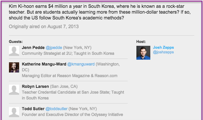 Huffpost Live - Should the US Follow South Korea Academically?