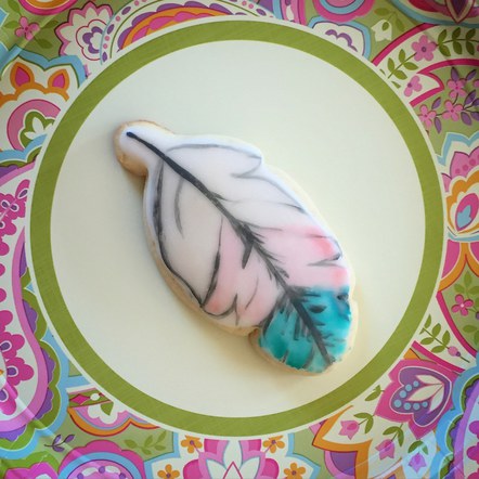 Feather cookies