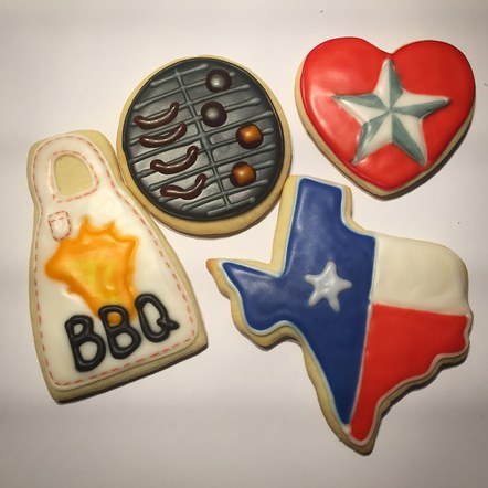 Texas BBQ cookies for Austin Heart Hospital
